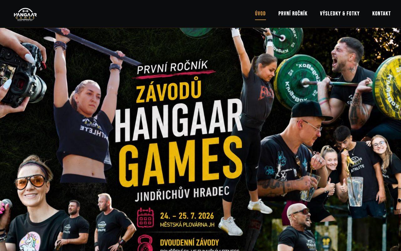 Náhled webu Hangaar Games