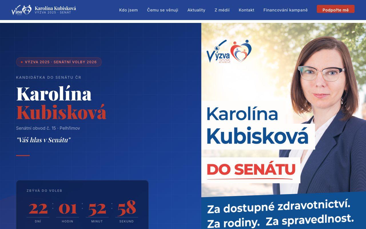 Náhled webu Karolína Kubisková