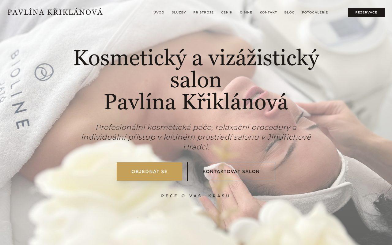 Náhled webu Pavlína Křiklánová